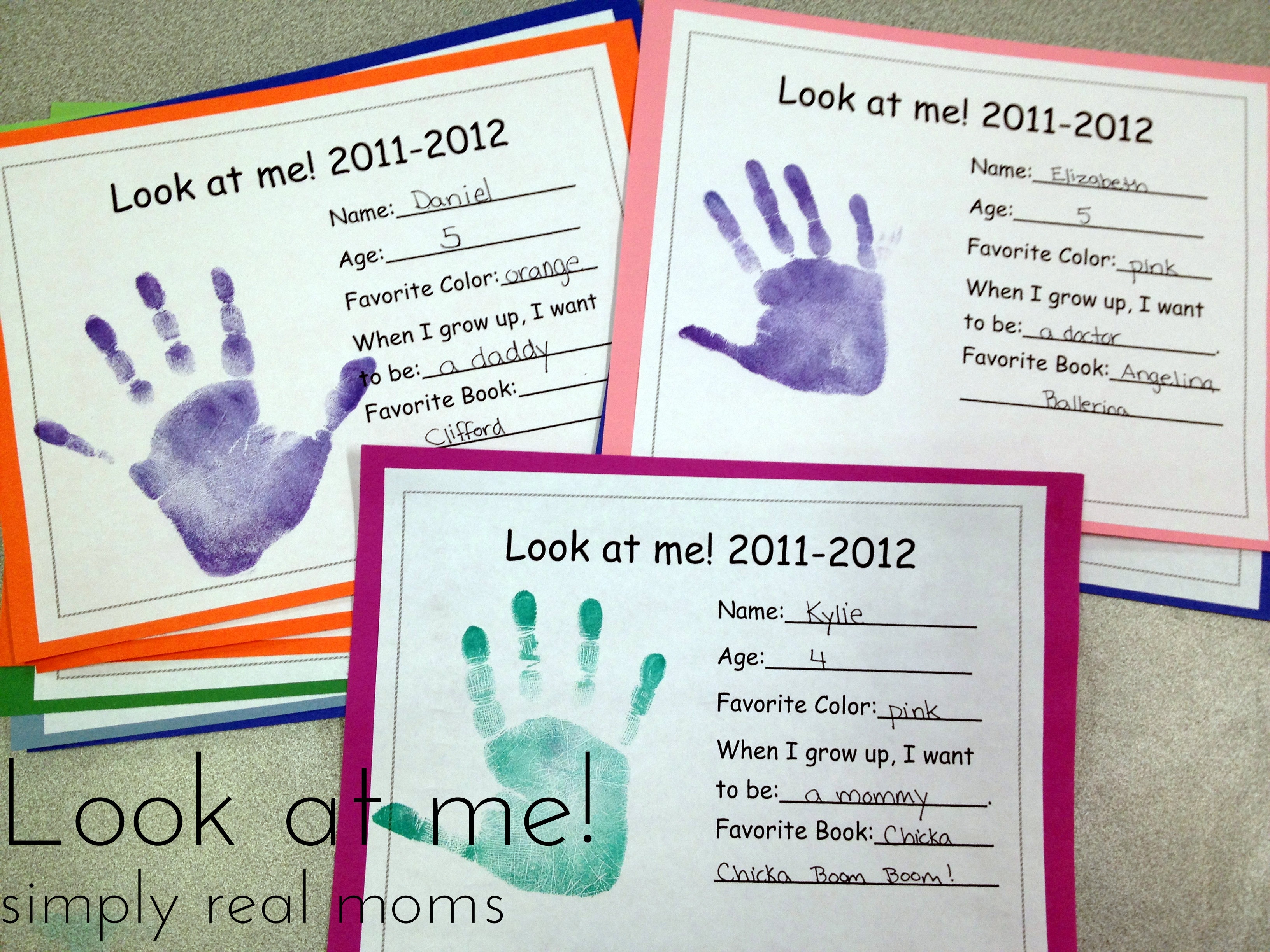 Look At Me With Free Printable - Simply Real Moms - Free Printable Preschool Memory Book