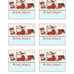 Lori Hairston: Santa Book Plates   Free Printable Christmas Bookplates