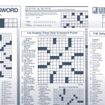 Los Angeles Times Sunday Crossword Puzzle | Tribune Content Agency   Free La Times Crossword Printable