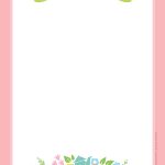 Lovely Free Printable Stationery Paper For Spring   Ayelet Keshet   Free Printable Spring Stationery