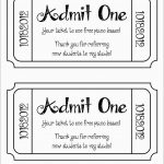Lovely Free Ticket Stub Template | Best Of Template   Free Printable Raffle Tickets With Stubs