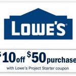 Lowes: $10 Off $50 Entire Purchase Printable Coupon | Common Sense   Free Printable Lowes Coupon 2014