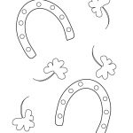 Lucky Horseshoe Coloring Page | Templates | Lucky Horseshoe   Free Printable Horseshoe Coloring Pages