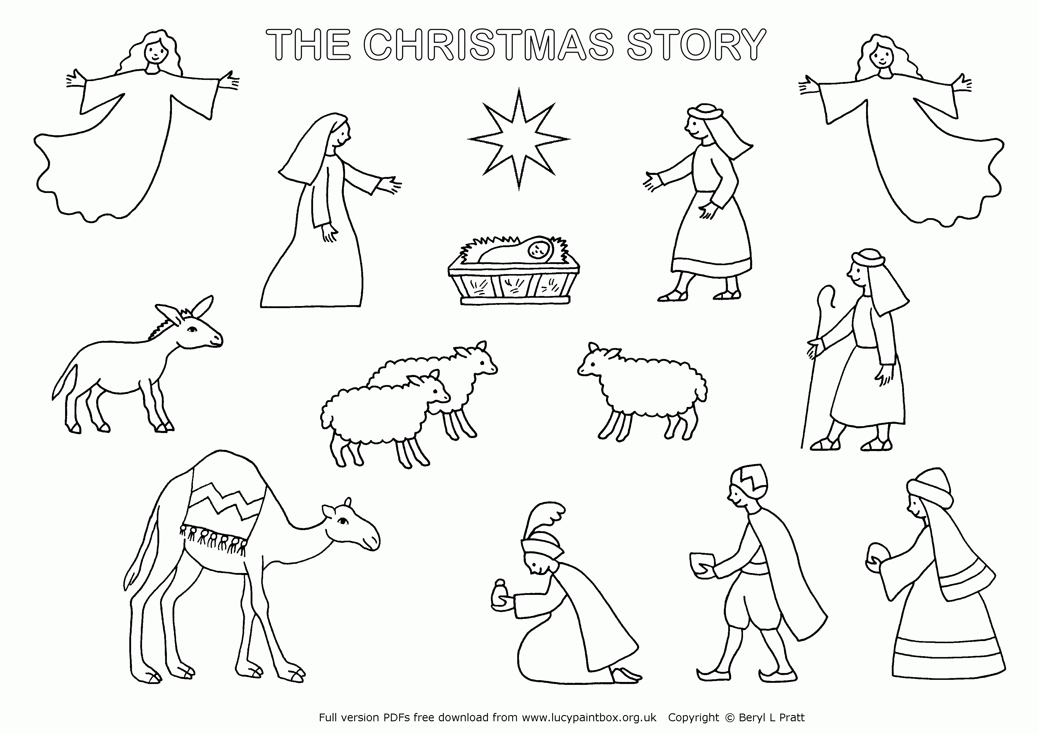 Lucypaintbox Org Uk Has A Lovely Nativity Scene That Also Stands Up - Free Printable Nativity Scene Pictures