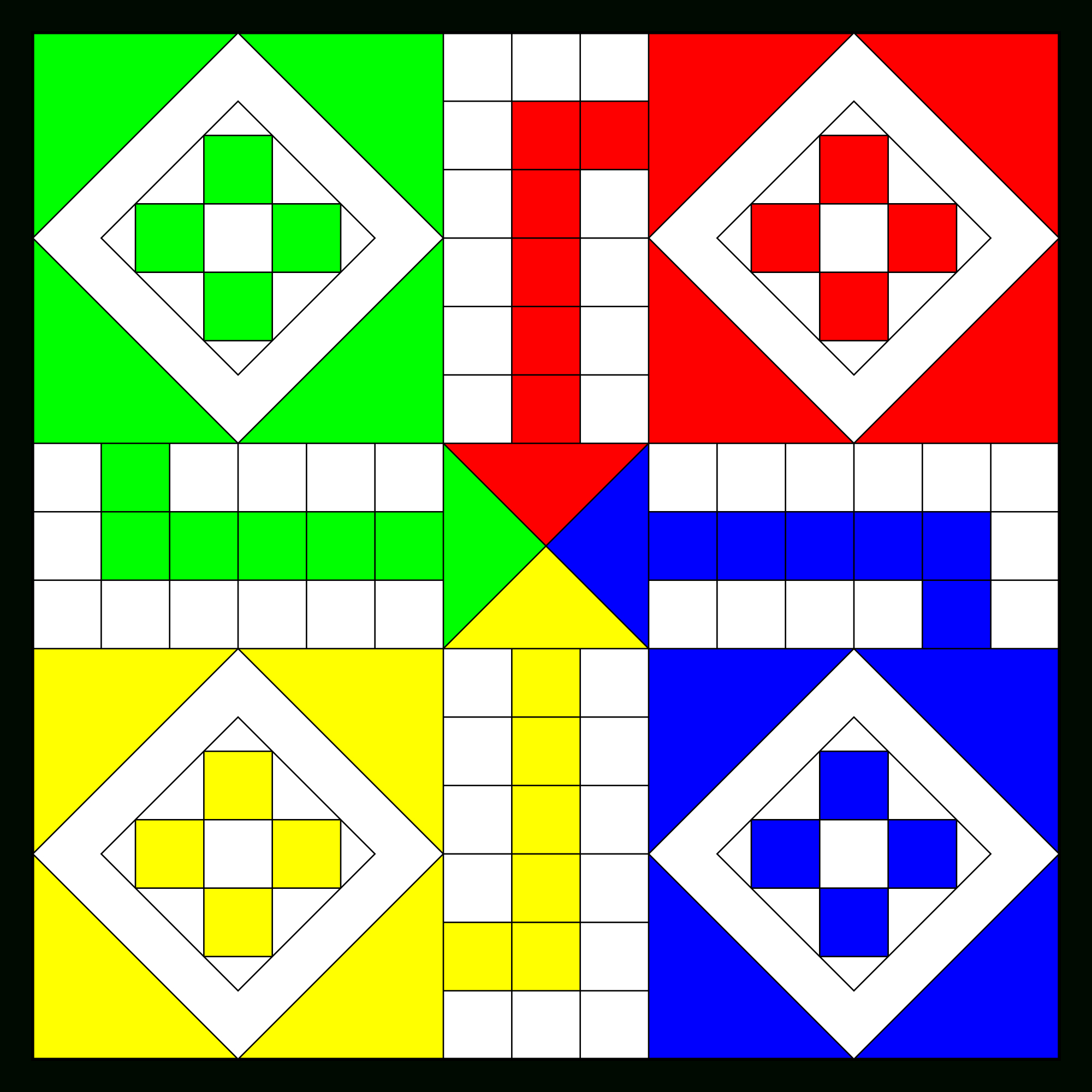 Ludo (Board Game) - Wikipedia, The Free Encyclopedia - Clip Art Library - Free Printable Ludo Board