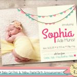Luxury Birth Announcement Template Free Printable | Best Of Template   Free Printable Baby Birth Announcement Cards