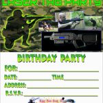 Luxury Free Printable Laser Tag Invitation Template | Best Of Template   Free Printable Video Game Party Invitations