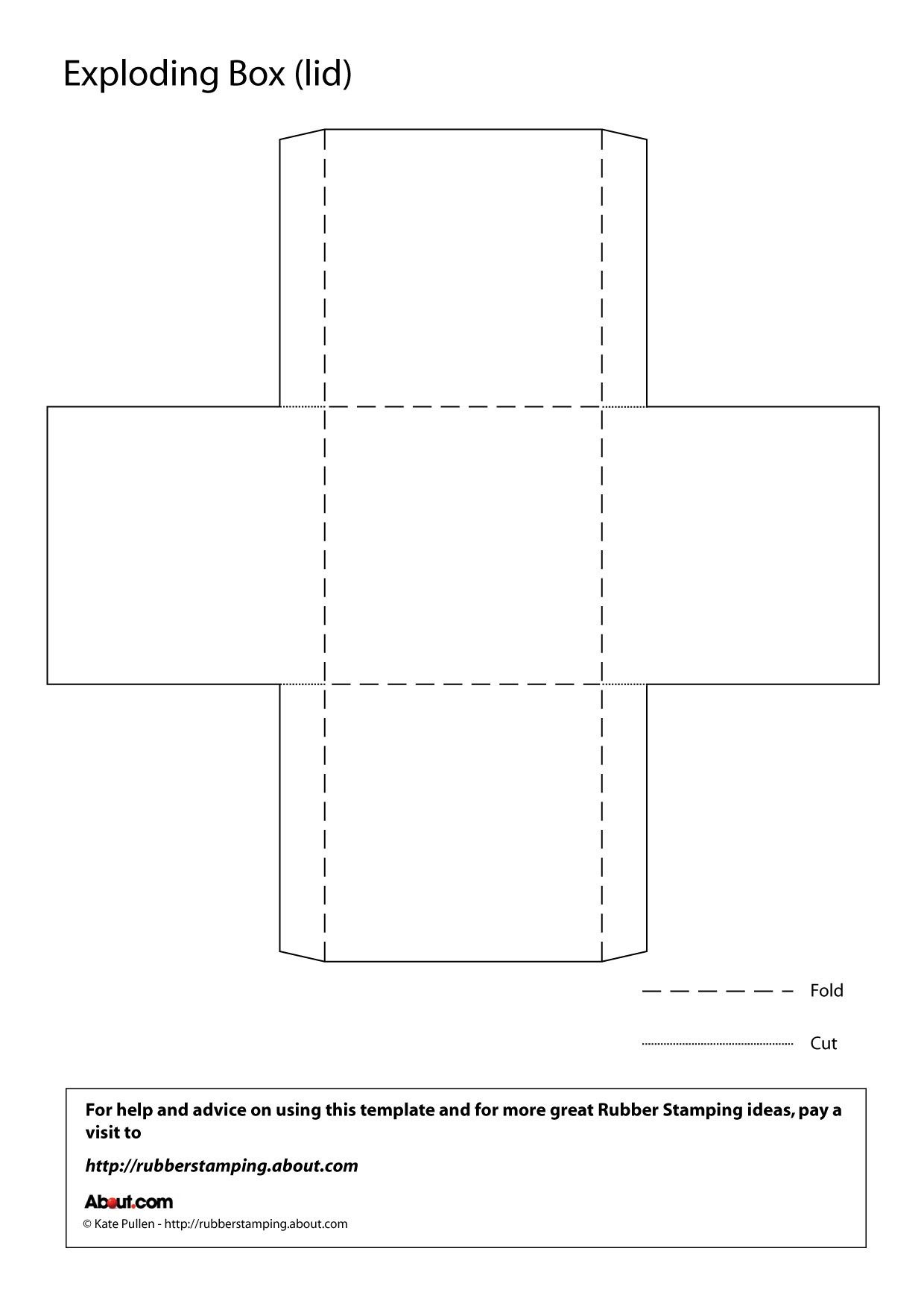 Make An Exploding Box With This Free Printable Template - Box Templates Free Printable