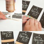 Make These Adorable Wedding Sparkler Tags + Sign For Free!   Free Printable Wedding Sparkler Sign
