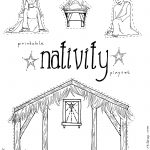 Manger Scene Coloring Page Free Pages Download Xsibe Within | Yard   Free Printable Christmas Story Coloring Pages