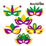 Mardi Gras Masks Clip Art Set – Daily Art Hub – Free Clip Art Everyday   Free Printable Mardi Gras Masks