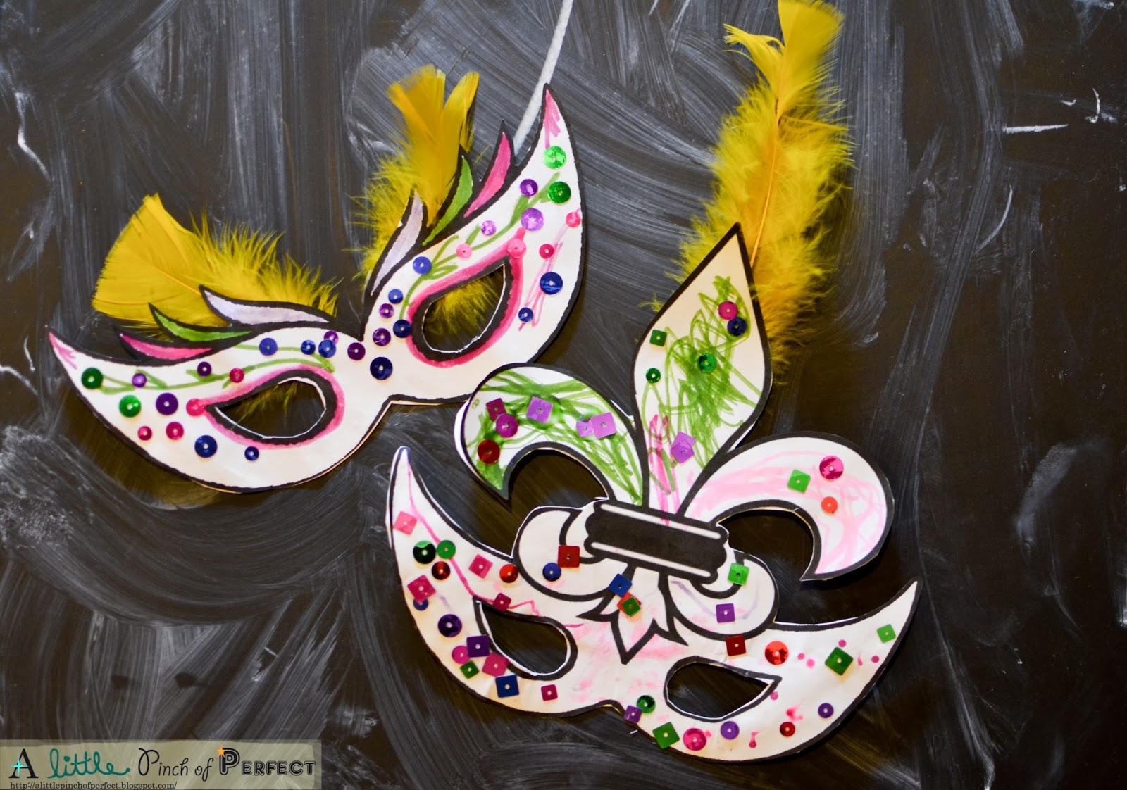 Mardi Gras Masks-Kids Activity (Free Printable With 2 Masks) - - Free Printable Mardi Gras Masks