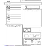 Math   Enchanted Learning   Free Printable Number Of The Day Worksheets