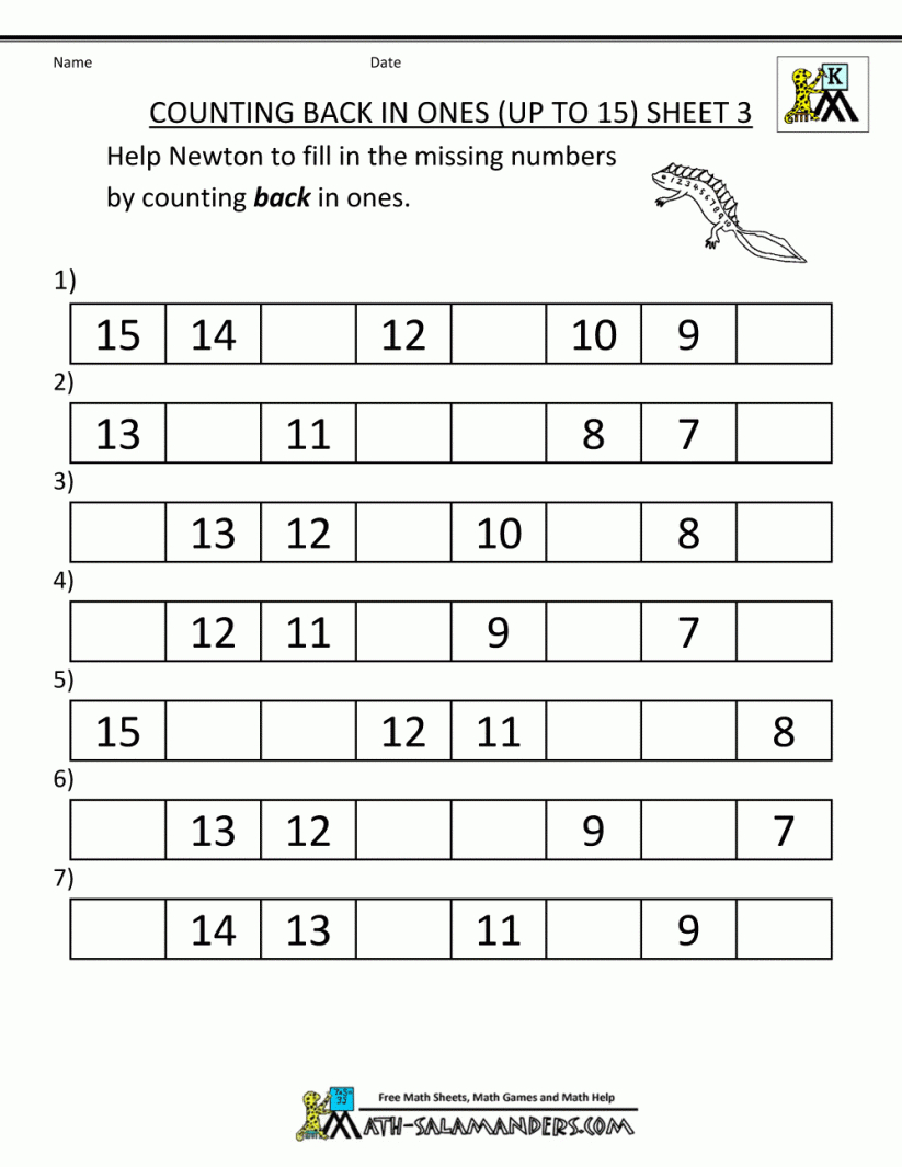 Math : Kindergarten Math Printables Sequencing To 15 Free Printable - Free Printable Sequencing Worksheets 2Nd Grade