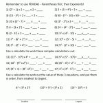Math Worksheets 5Th Grade Complex Calculations   Free Printable Exponent Worksheets
