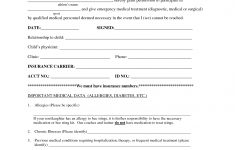 Medical Authorization Form For Children Images – Medical – Free Printable Child Medical Consent Form