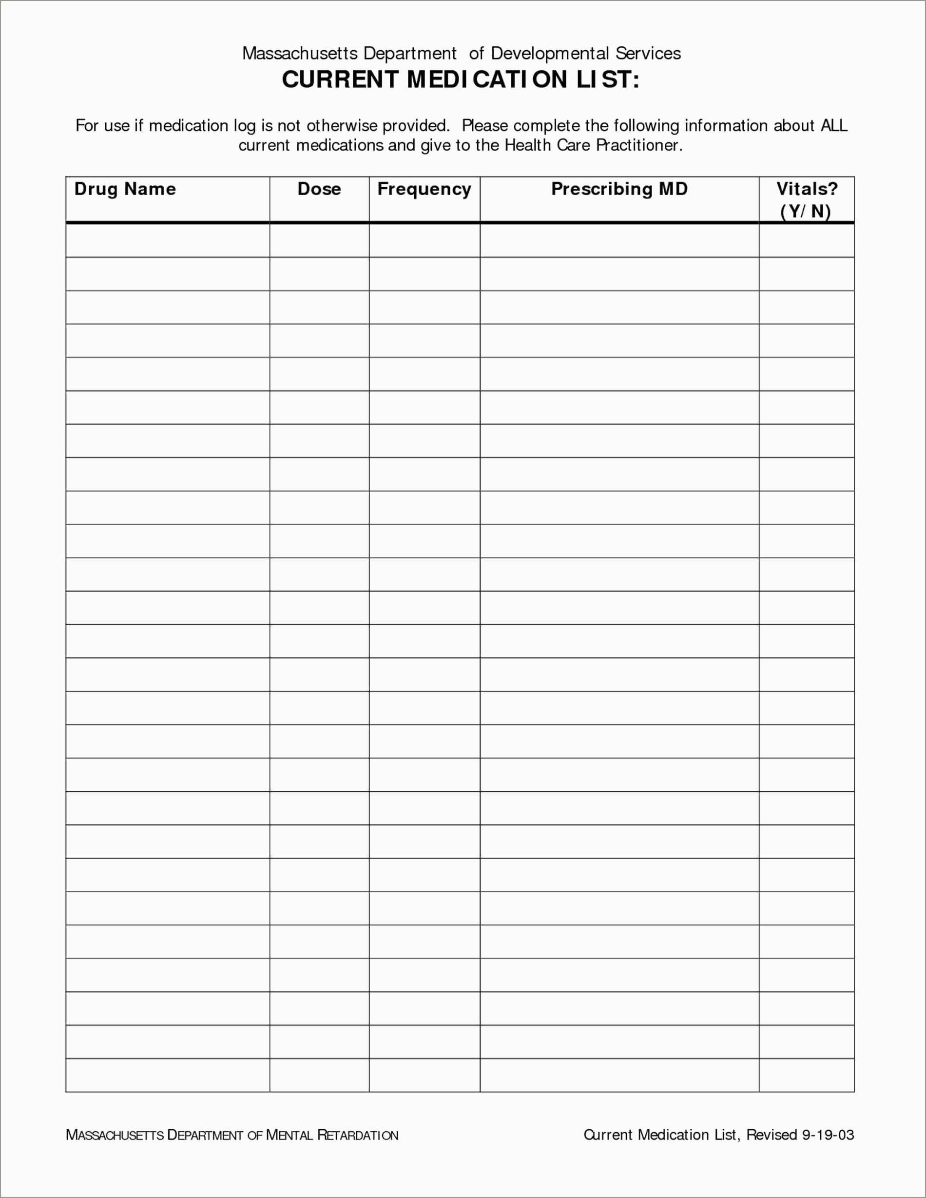 Medication List Template Free Download Pretty Medication Log - Free Printable Medication Log