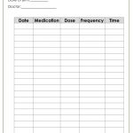 Medication Log   Free Printable Medication Log Sheet