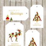 Merry And Bright Printable Gift Tags   Free Printable Happy Holidays Gift Tags