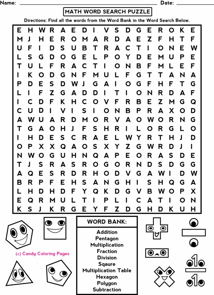 Free Printable Word Searches For Middle School Students