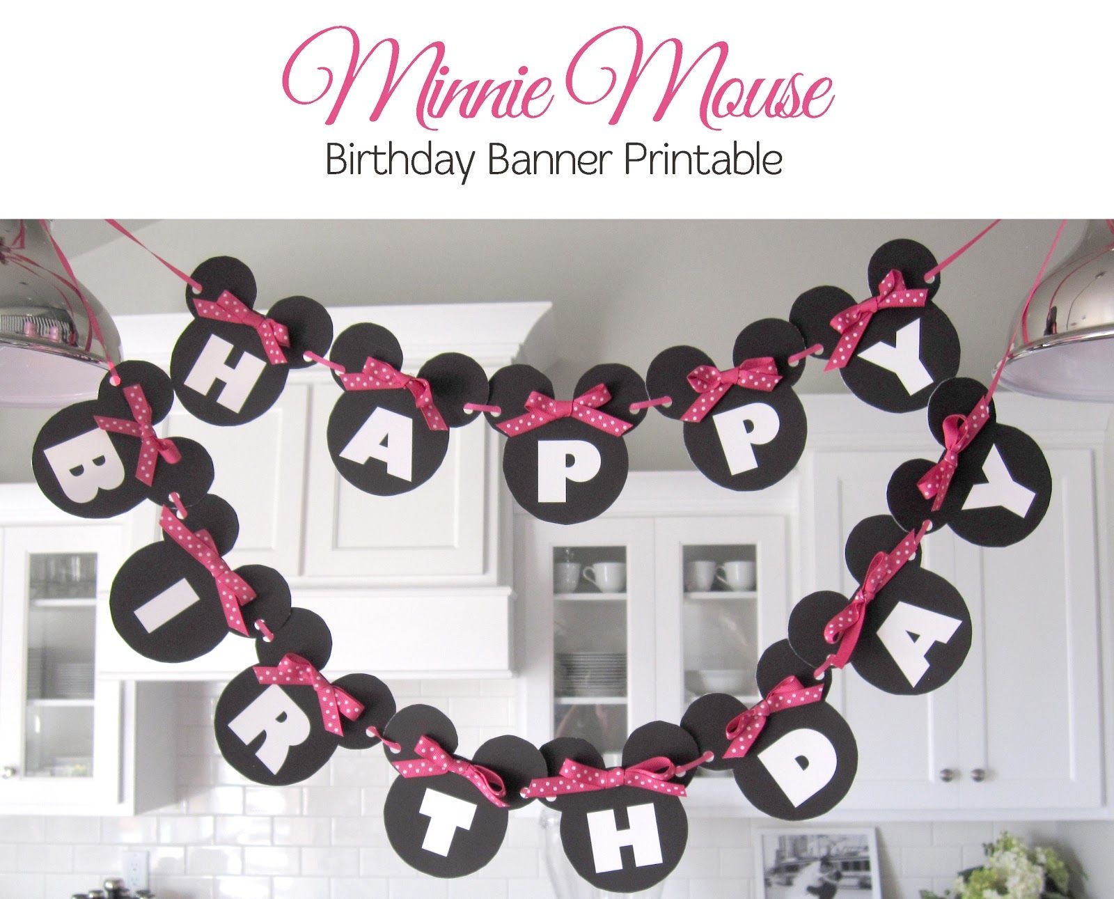Minnie Mouse Free Printables | Sugar Fresh: Lily&amp;#039;s Minnie Mouse - Free Printable Minnie Mouse Birthday Banner