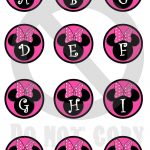 Minnie+Mouse+Letters+Alphabet | Stella | Minnie Mouse, Lettering   Free Printable Disney Alphabet Letters