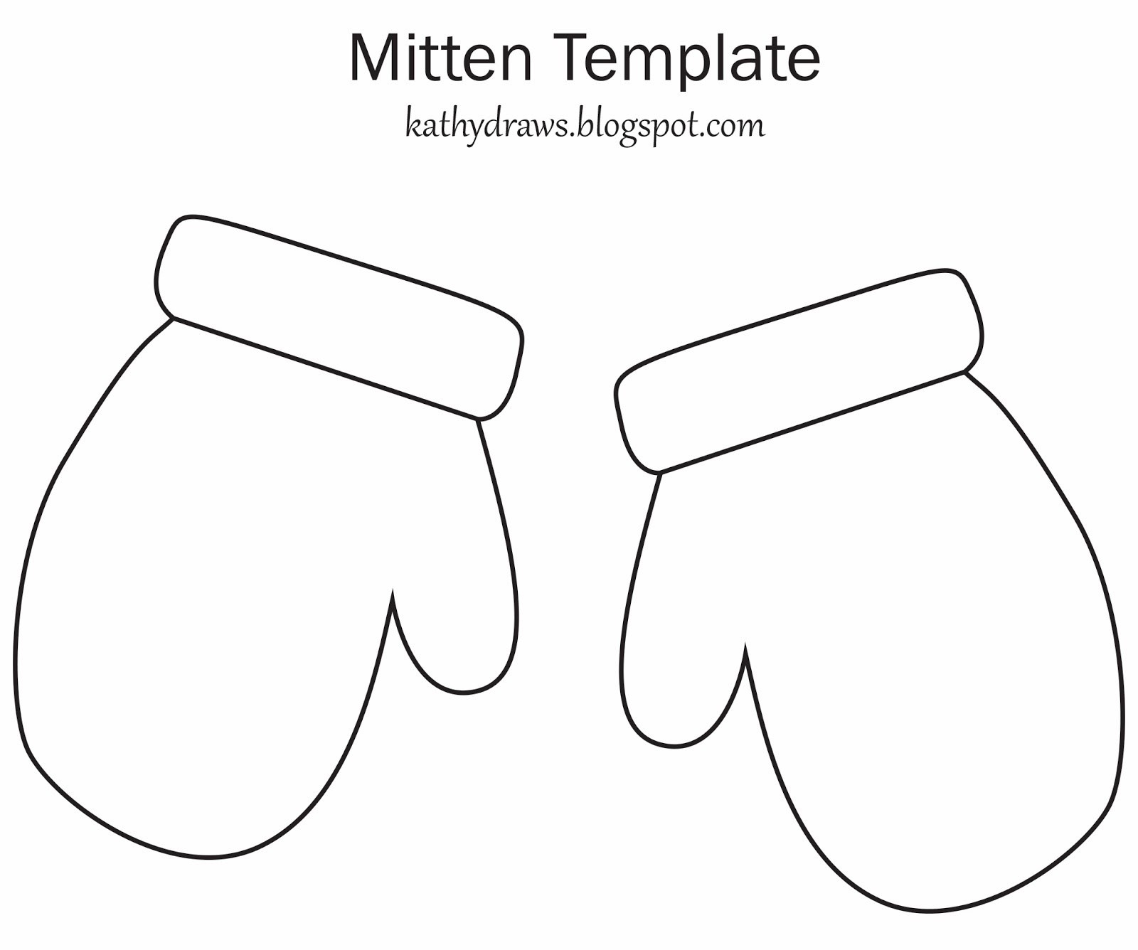 Mittens Template. Printable Mitten Template Mitten Pattern - Free Mitten Template Printable