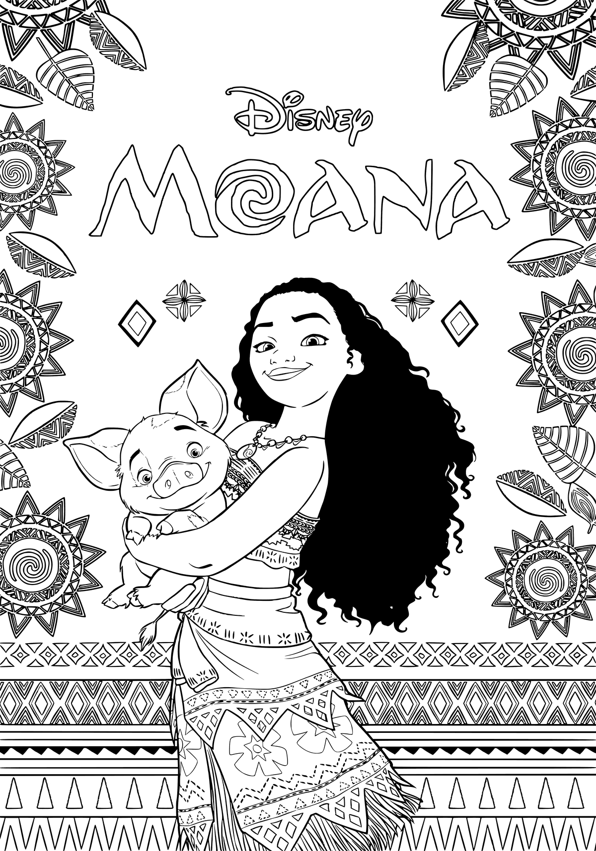 Moana Coloring Pages - Best Coloring Pages For Kids - Moana Coloring Pages Free Printable