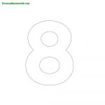 Modern Number Stencils Online Printable   Freenumberstencils   Free Printable 5 Inch Number Stencils