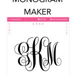 Monogram Maker   Make Your Own Monograms Using Our Free Online Maker   Free Printable Monogram