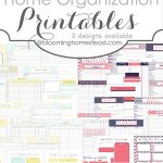 More Than 200 Free Home Management Binder Printables | Fab N' Free   Free Printable Home Organization Worksheets