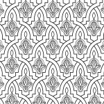 Moroccan Tile Coloring Page | Free Printable Coloring Pages   Free Printable Moroccan Pattern