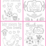 Mother's Day Coloring Pages   Free Printables   Happiness Is Homemade   Free Printable Mothers Day Coloring Cards