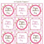 Mother's Day Free Printable Gift Tags Or Cupcake Toppers | Daily Diy   Diy Gift Tags Free Printable