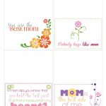 Mother's Day Free Printable Mini Cards | Holidays | Printable Cards   Free Printable Personal Cards