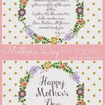 Mother's Day Poem And Free Printables | Live It. Love It. Lds   Free Printable Mothers Day Poems