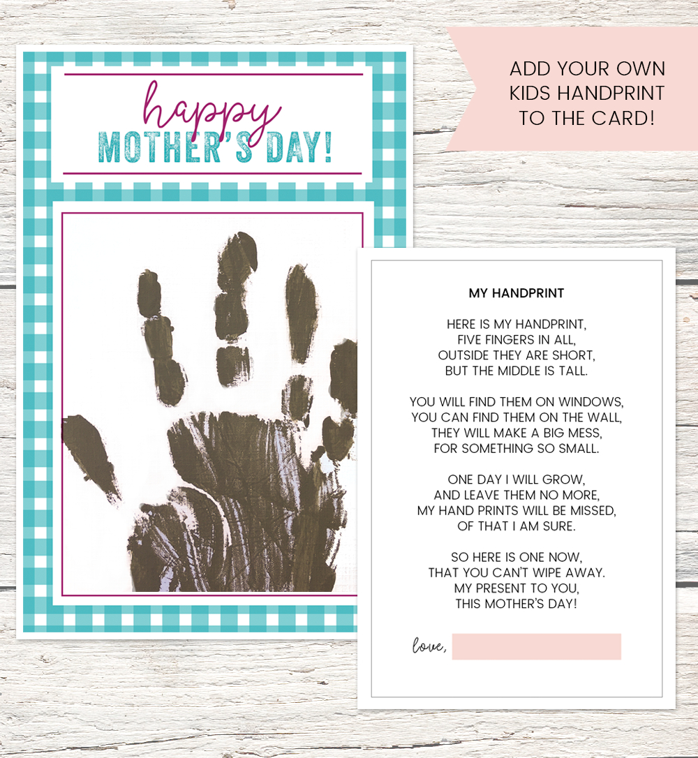 Mothers Day Poem + Free Handprint Card | Lil&amp;#039; Luna - Free Printable Mothers Day Poems