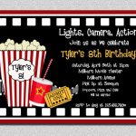 Movie Themed Party Invitations   Party Invitation Collection   Free Printable Movie Themed Invitations