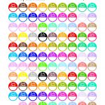 Multicolor Daily Chore Labels! {Glitter & Solid} | Free Printable   Chore Stickers Free Printable
