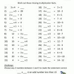 Multiplication Practice Worksheets To 5X5   Free Printable Math Worksheets Multiplication Facts
