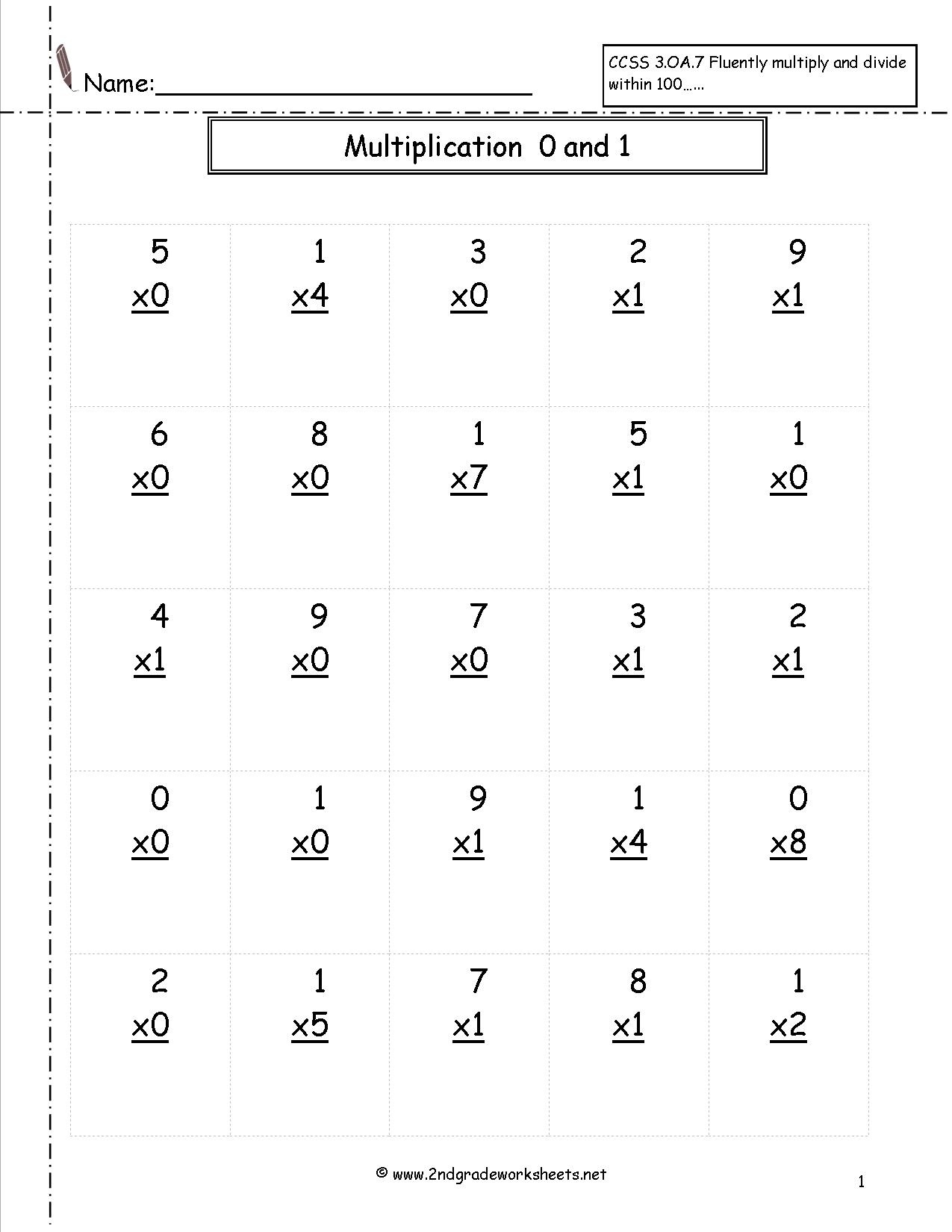 Multiplication Worksheets And Printouts - Free Printable Multiplication Worksheets