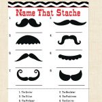Mustache Game Name That Stache Mustache Baby Shower Game Red Black   Name That Mustache Game Printable Free