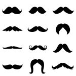 Mustache Template Free Printable | Stenciled Drop Cloth Pillow   Name That Mustache Game Printable Free