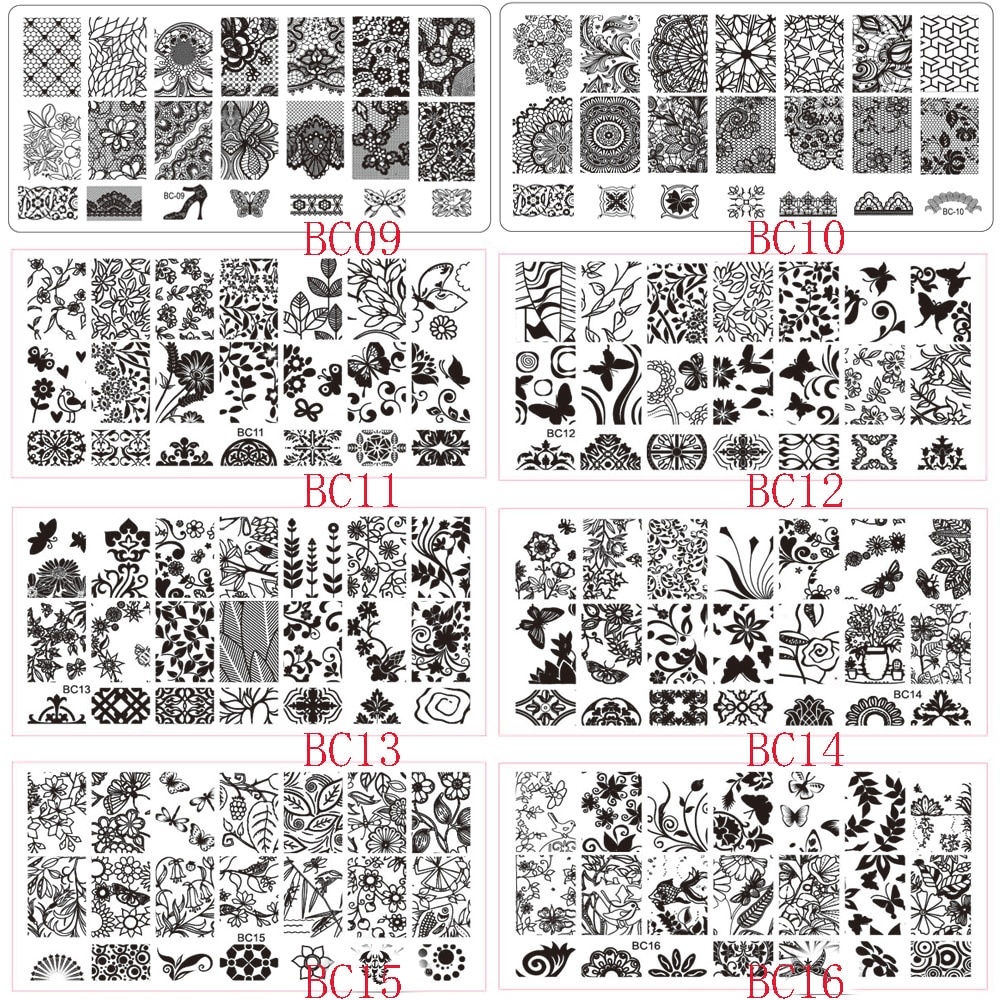 Nail Art Ideas » Free Printable Nail Art Stencils - Pictures Of Nail - Free Printable Lace Stencil