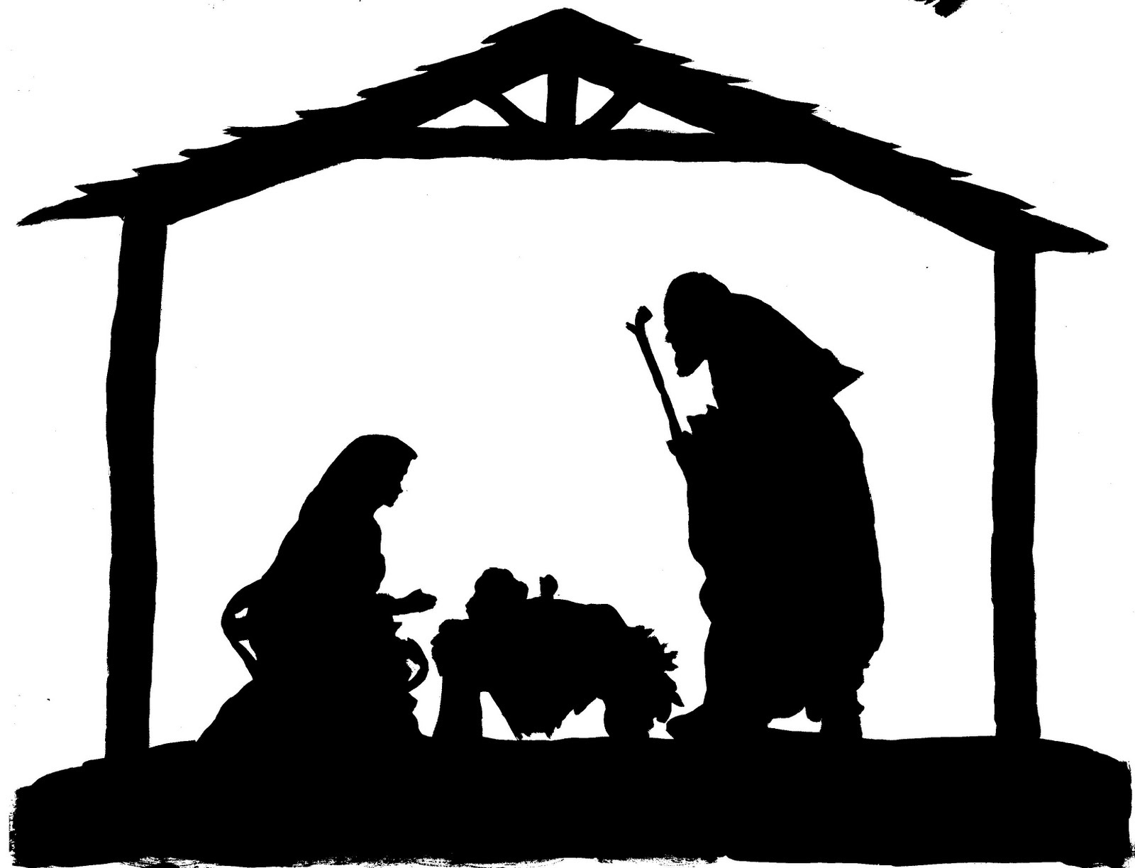 Nativity Silhouette Free Nativity Silhouette Clipart - Wikiclipart - Free Printable Nativity Silhouette