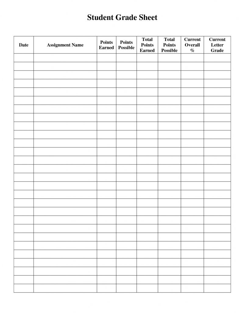 New Downloadable Gradebooks Mavensocial.co Free Printable Gradebook