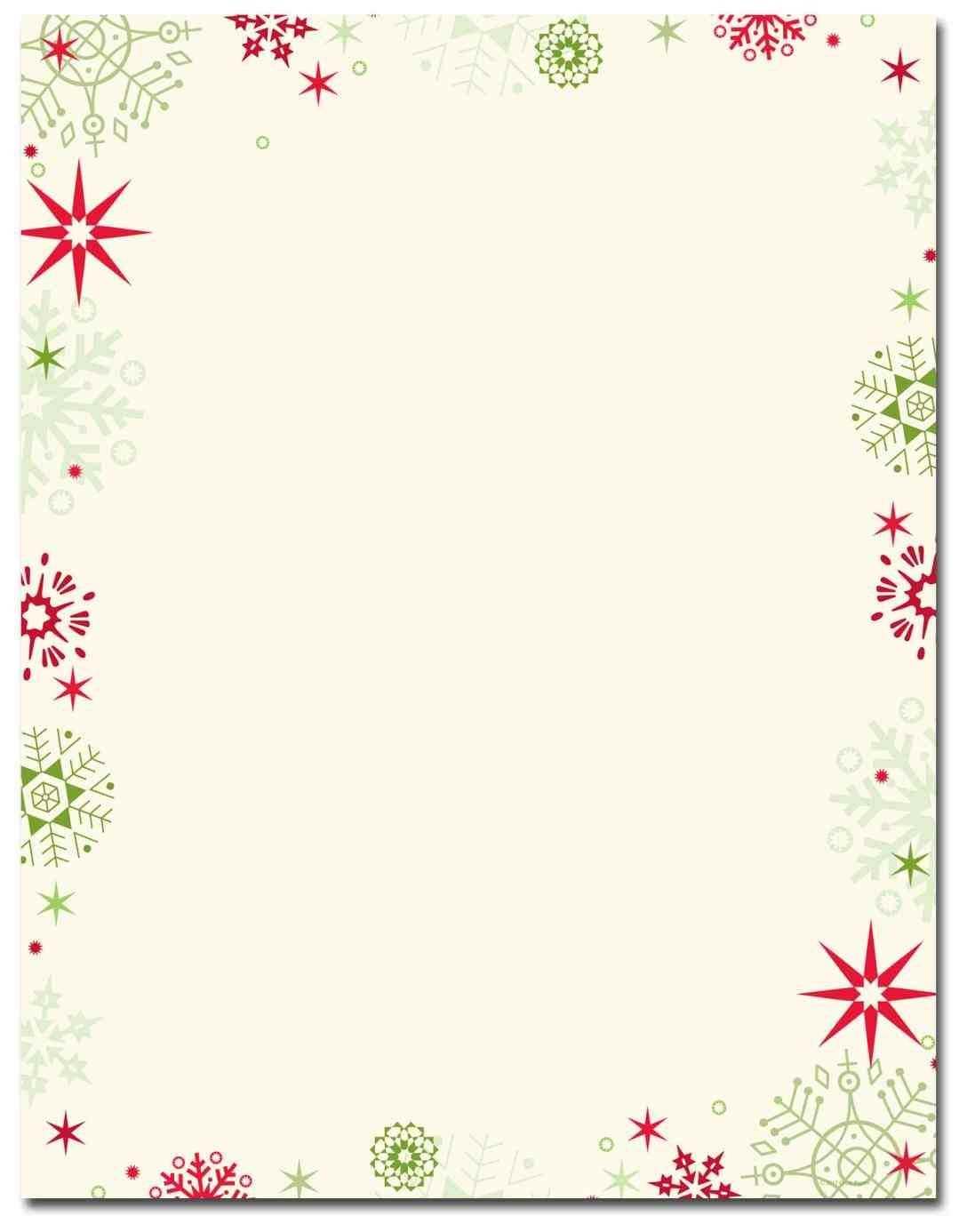 New Free Printable Christmas Stationary Borders At Temasistemi - Free Printable Christmas Stationary
