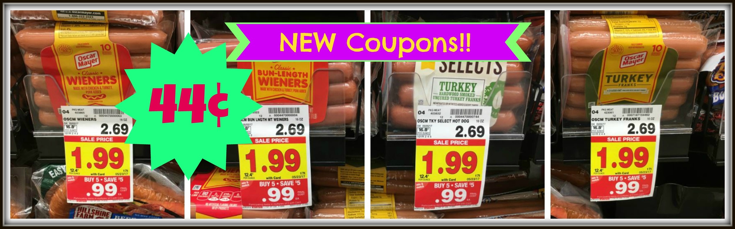 New Oscar Mayer Coupons| Hot Dogs Only $0.44 At Kroger!! | Kroger Krazy - Free Printable Oscar Mayer Coupons