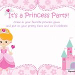 Nice Birthday Invitation Template   Free Printable | Bagvania   Free Printable Princess Invitations