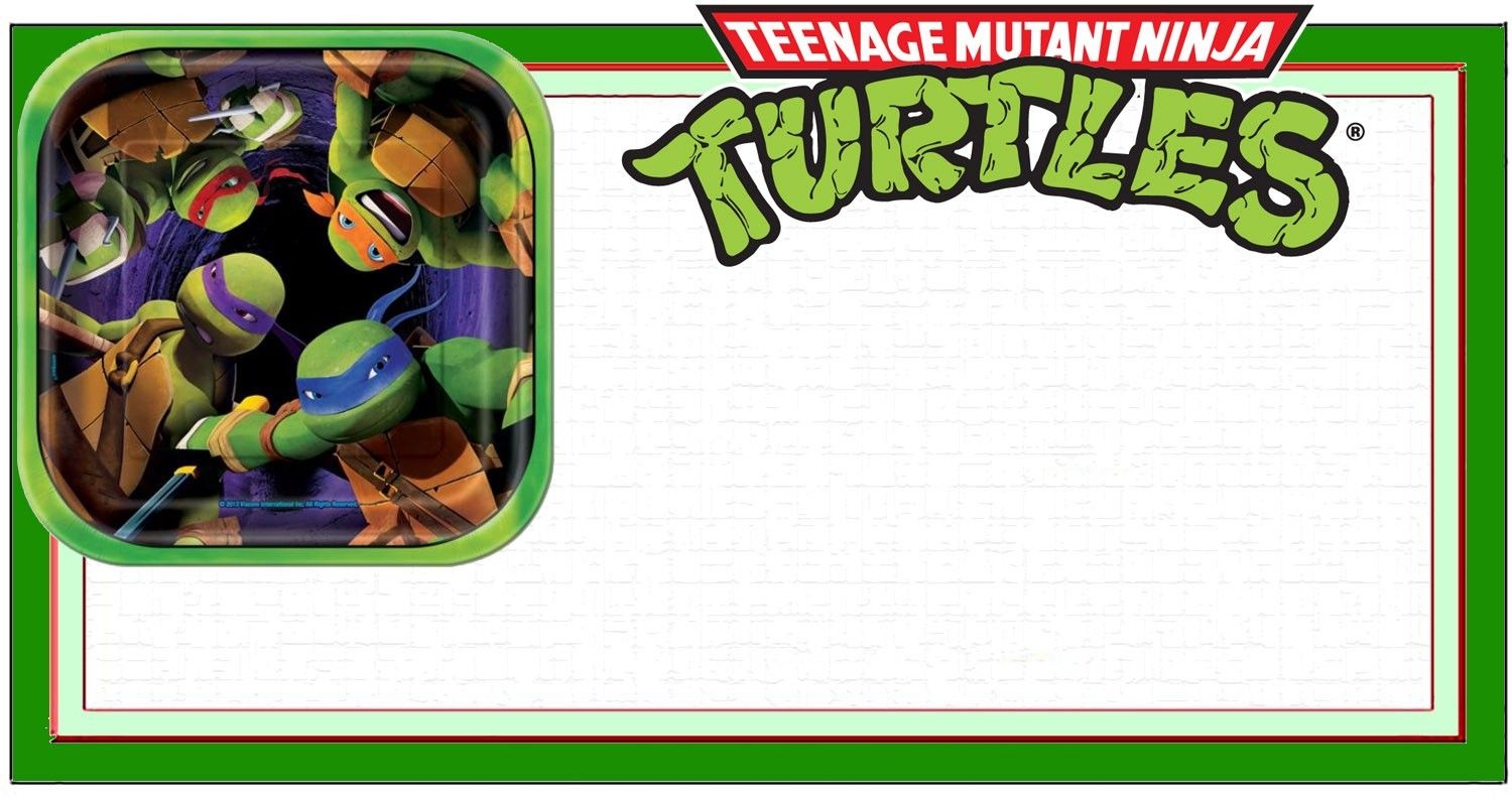 Ninja Turtle Invitation Template | Coolest Invitation Templates - Free Printable Ninja Turtle Birthday Banner